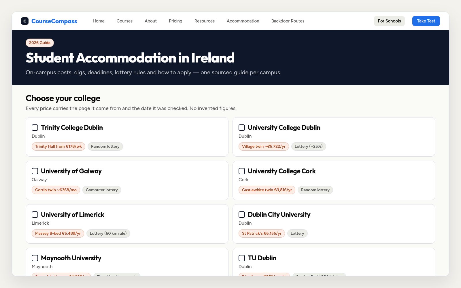 Accommodation Guides preview